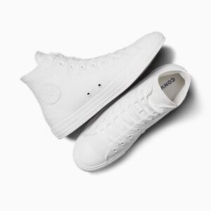 Converse Monochrome White High Tops